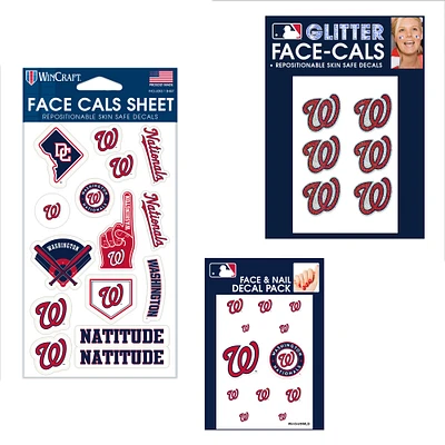 Ensemble de tatouages ​​sans eau WinCraft Washington Nationals 4" x 7"