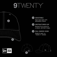Women's New Era  Red Washington Nationals Preppy Team 9TWENTY Adjustable Hat