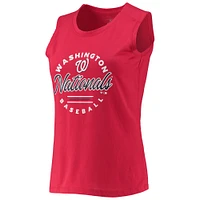 Women's Levelwear Red Washington Nationals Macy Tank Top