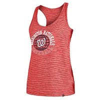 Women's New Era Red Washington Nationals Active Racerback Tank Top