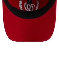 Women's New Era Red Washington Nationals Leaves 9TWENTY Adjustable Hat