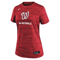 Women's Nike  Red Washington Nationals Authentic Collection Velocity Performance T-Shirt