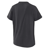 Women's WEAR by Erin Andrews  Charcoal Washington Nationals Oversized Boyfriend T-Shirt