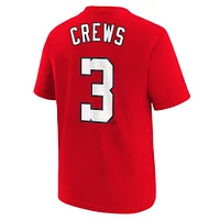 Youth Nike Dylan Crews Red Washington Nationals Player Name & Number T-Shirt