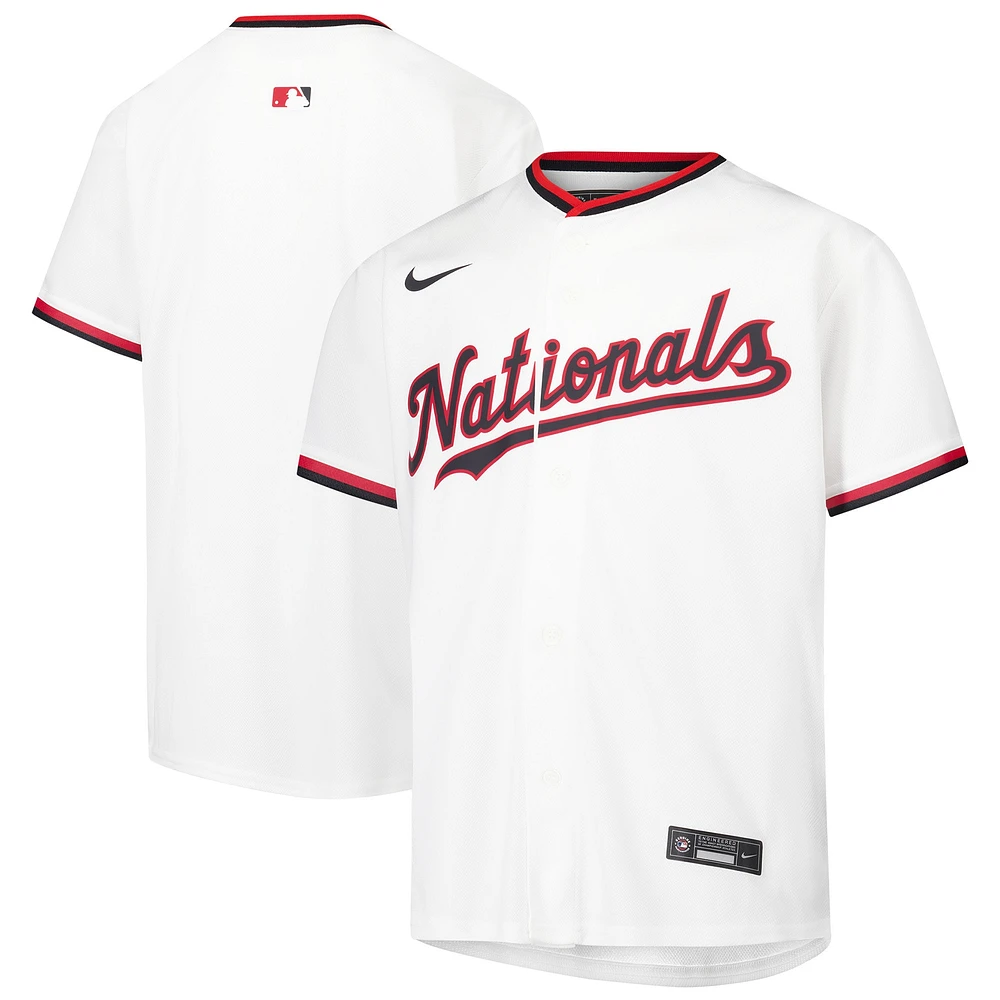 Youth Nike White Washington Nationals Home Game Jersey