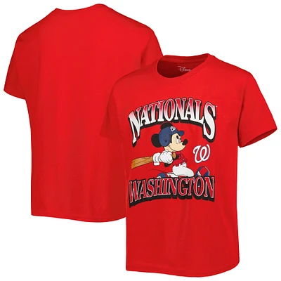 T-shirt Disney Game Day des Nationals de Washington rouge pour jeune