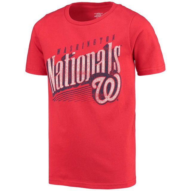 T-shirt rouge pour jeunes des Nationals de Washington avec séquence victoires