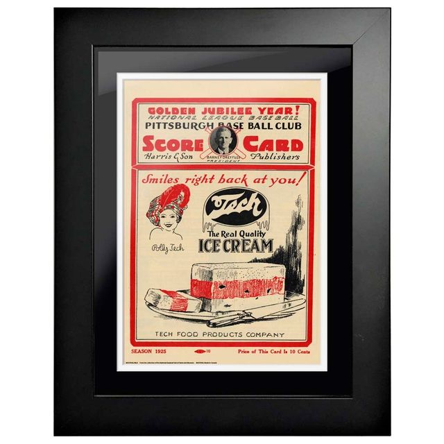 Washington Nationals vs Pittsburgh Pirates 1925 World Series - Couverture de programme encadrée 12'' x 16''