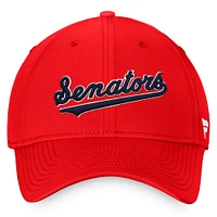 Men's Fanatics Red Washington Senators Cooperstown Core Flex Hat