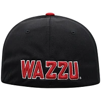 Men's Top of the World  Black Washington State Cougars Reflex Fitted Hat