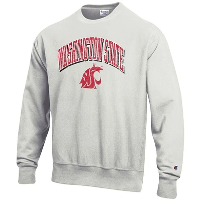 Chandail à enfiler armure inversée Champion Washington State Cougars gris pour homme