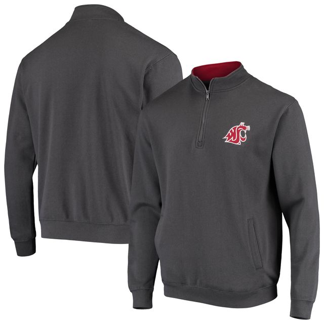 Colosseum Charcoal Washington State Cougars Tortugas Logo Quarter-Zip Jacket pour homme