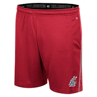 Men's Colosseum Crimson Washington State Cougars Laws of Physics Shorts