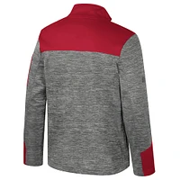 Men's Colosseum  Gray/Crimson Washington State Cougars Guard Full-Zip Jacket