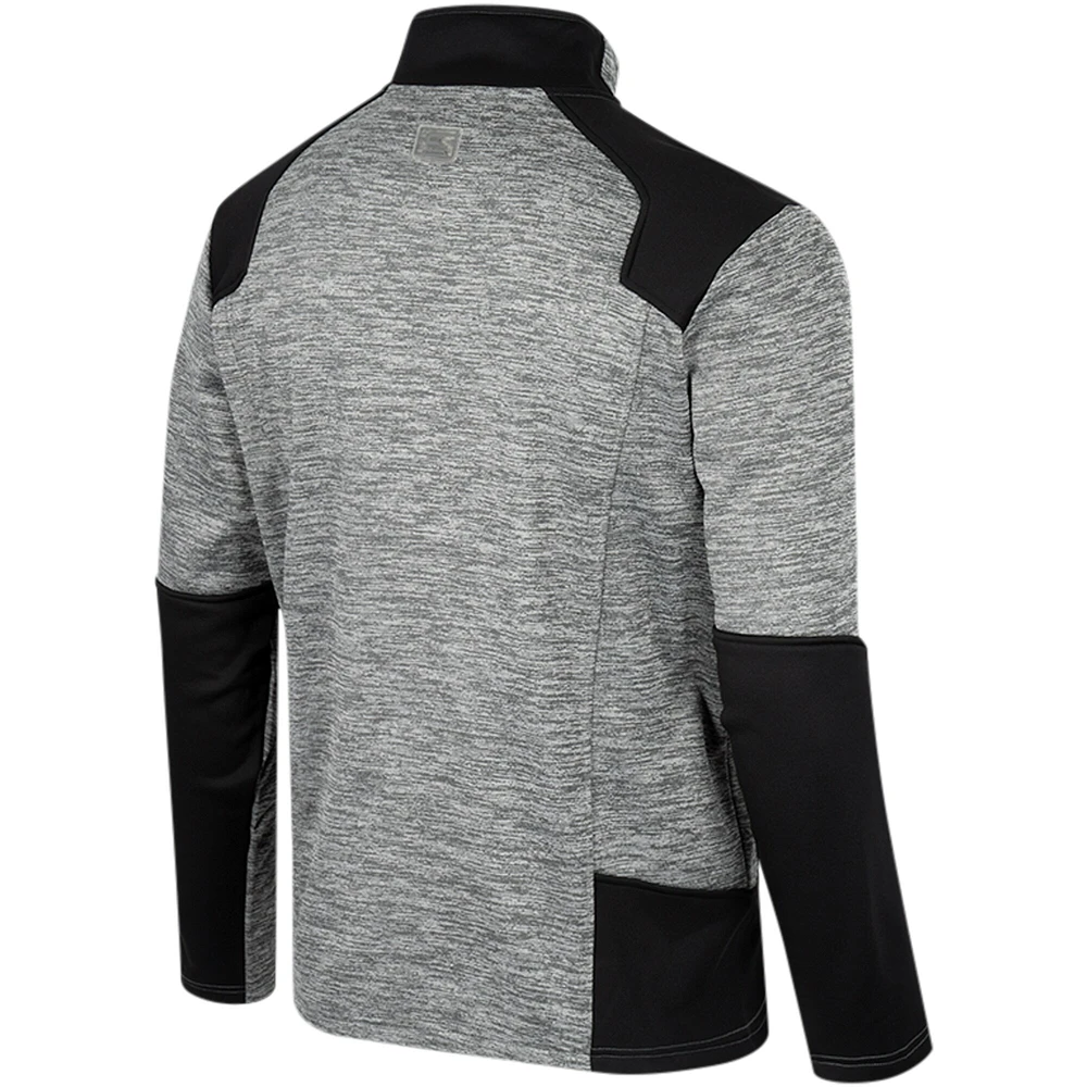 Men's Colosseum Gray Washington State Cougars Silberman Color Block Full-Zip Jacket