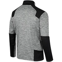 Men's Colosseum Gray Washington State Cougars Silberman Color Block Full-Zip Jacket