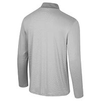 Men's Colosseum Gray Washington State Cougars Tuck Quarter-Zip Top