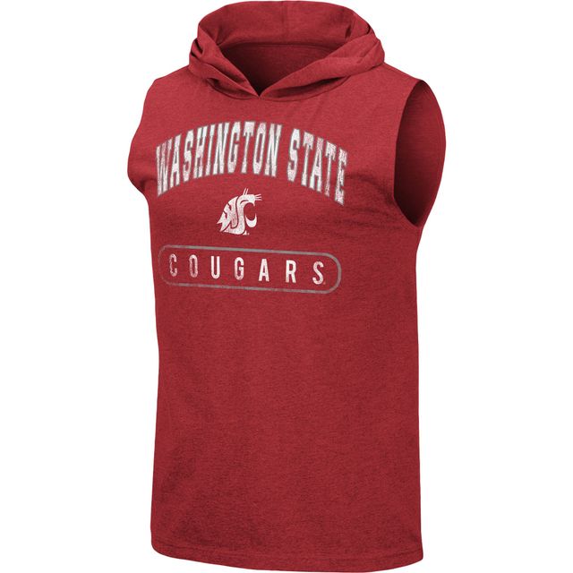 Débardeur Colosseum Heathered Crimson Washington State Cougars Varsity pour homme
