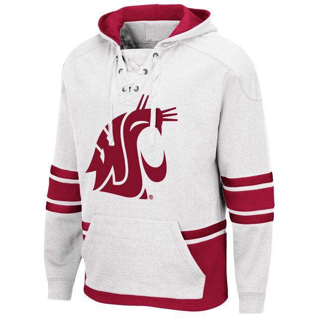 Colosseum White Washington State Cougars Lace Up 3.0 Pull à capuche pour hommes