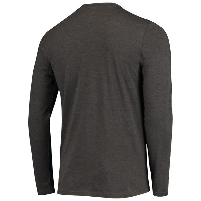 Concepts Sport Crimson/Heathered Charcoal Washington State Cougars Meter T-shirt à manches longues et pantalon Ensemble de nuit