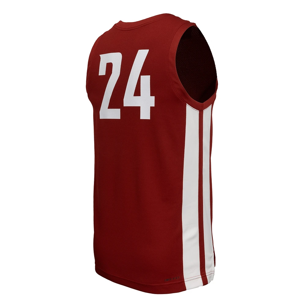 Men's Nike  Crimson Washington State Cougars Replica Basketball Jersey