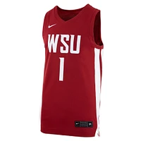 Maillot de basket-ball Nike #1 pour homme, réplique du logo des Cougars l'État Washington, cramoisi
