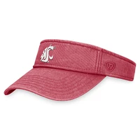 Men's Top of the World  Crimson Washington State Cougars Terry Adjustable Visor
