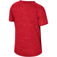Women's Colosseum Crimson Washington State Cougars Finalists Tie-Front T-Shirt