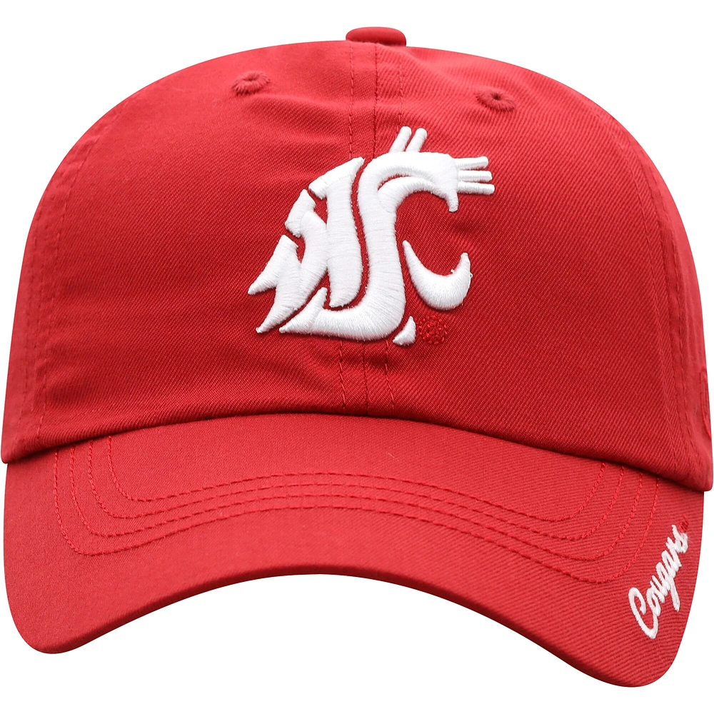 Women's Top of the World Cardinal Washington State Cougars Staple Adjustable Hat