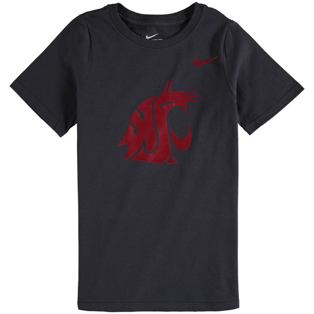 T-shirt à logo en coton Nike Washington State Cougars anthracite pour jeune