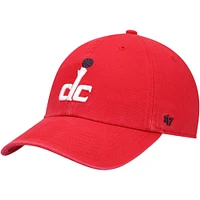 Men's '47 Red Washington Wizards Team Clean Up Adjustable Hat
