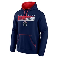 Men's Fanatics Navy Washington Wizards Split the Crowd - Pullover Hoodie