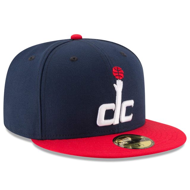 Casquette ajustée 59FIFTY 2Tone pour homme New Era bleu marine/rouge Washington Wizards