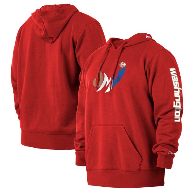 Chandail à capuchon rouge Washington Wizards 2021/22 édition City New Era pour homme Tailles Big & Tall