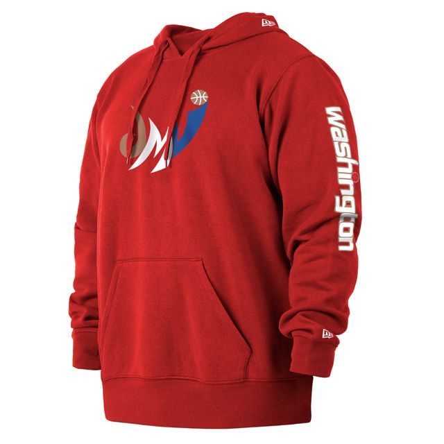 Chandail à capuchon rouge Washington Wizards 2021/22 édition City New Era pour homme Tailles Big & Tall