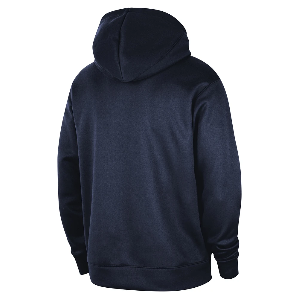 Men's Nike Navy Washington Wizards 2024/25 Spotlight On-Court Practice Performance Pullover Hoodie
