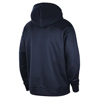 Men's Nike Navy Washington Wizards 2024/25 Spotlight On-Court Practice Performance Pullover Hoodie
