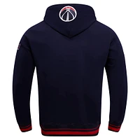 Men's Pro Standard Navy Washington Wizards Script Tail Pullover Hoodie