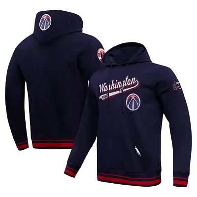 Sweat à capuche Pro Standard pour hommes, bleu marine, Washington Wizards Script Tail