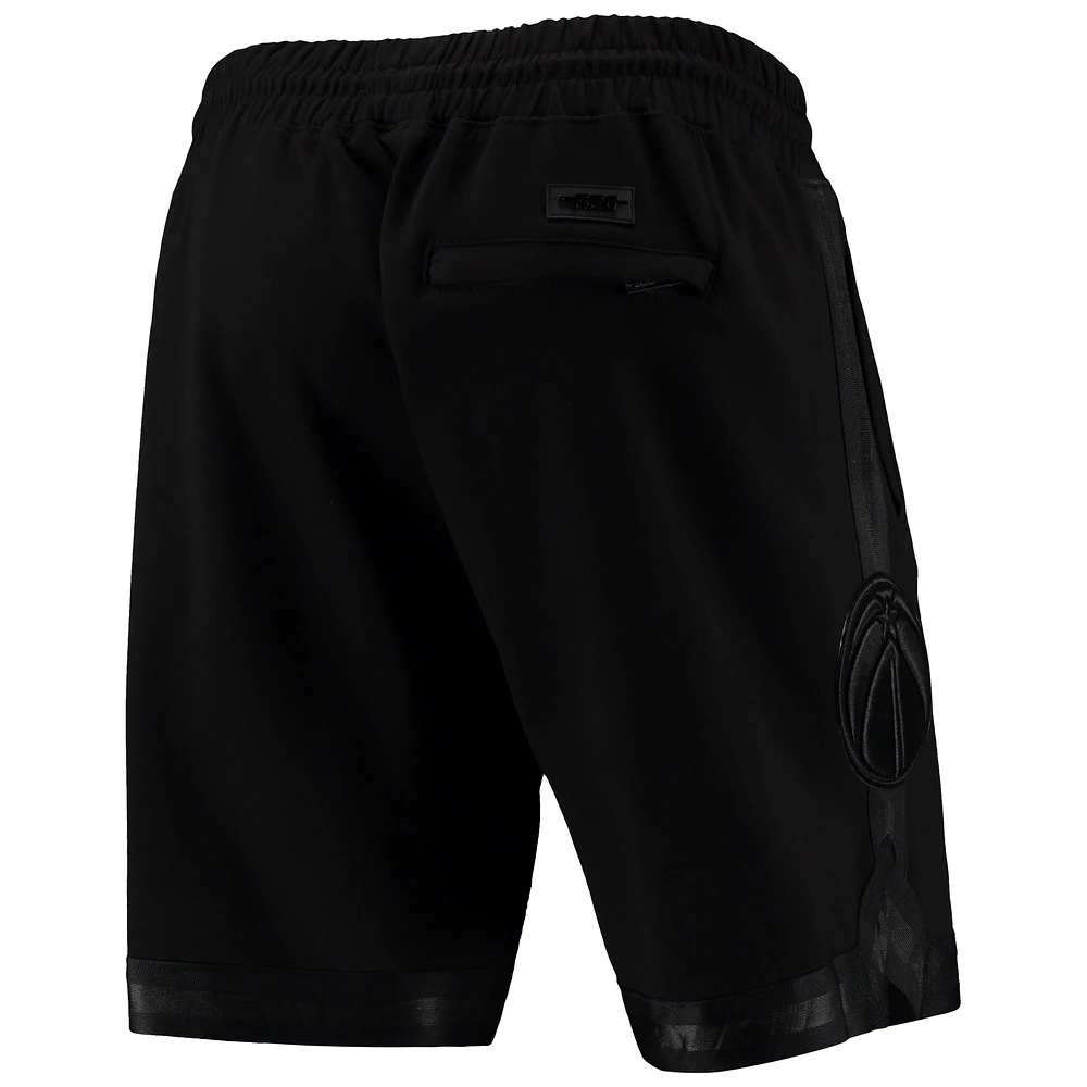 Men's Pro Standard Washington Wizards Triple Black Gloss Shorts