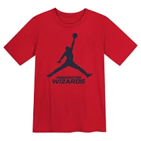 Jordan Brand Red Washington Wizards pour enfants d'âge préscolaire T-shirt essentiel Jumpman