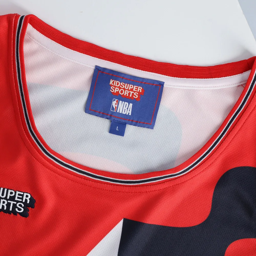 Unisex NBA & KidSuper Studios by Fanatics Red Washington Wizards Hometown Jersey