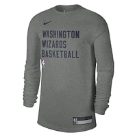 Unisex Nike Heather Gray Washington Wizards 2023/24 Legend On-Court Practice Long Sleeve T-Shirt