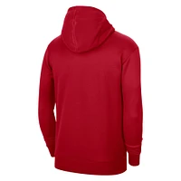 Unisex Nike Red Washington Wizards 2023/24 Performance Spotlight On-Court Practice Pullover Hoodie