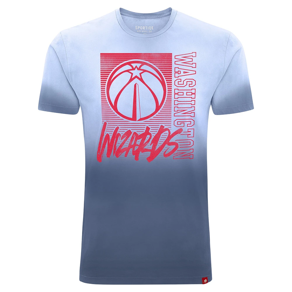 Unisex Sportiqe Navy Washington Wizards Bingham Sun-Fade T-Shirt