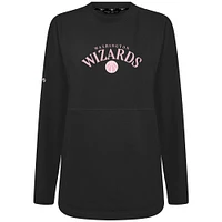 Women's Levelwear  Black Washington Wizards Mother's Day Beaudry Arched Pullover Sweatshirt