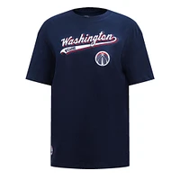 Women's Pro Standard Navy Washington Wizards Script Boyfriend T-Shirt