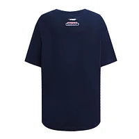 Women's Pro Standard Navy Washington Wizards Script Boyfriend T-Shirt