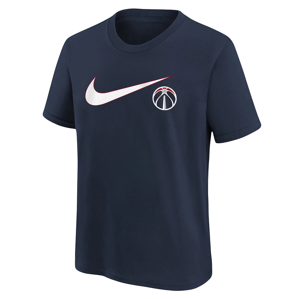 Youth Nike Navy Washington Wizards Swoosh T-Shirt