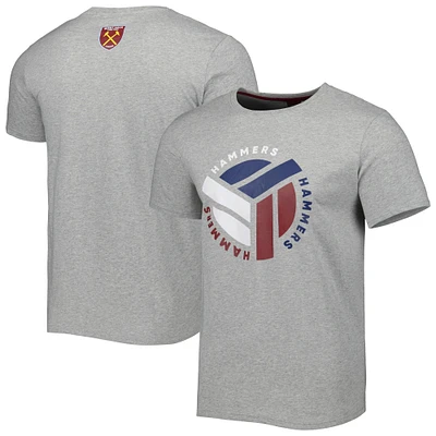 Men's Gray West Ham United Rounded T-Shirt